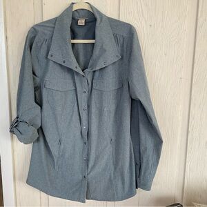 Duluth Trading windbreaker XXL Blue Gray